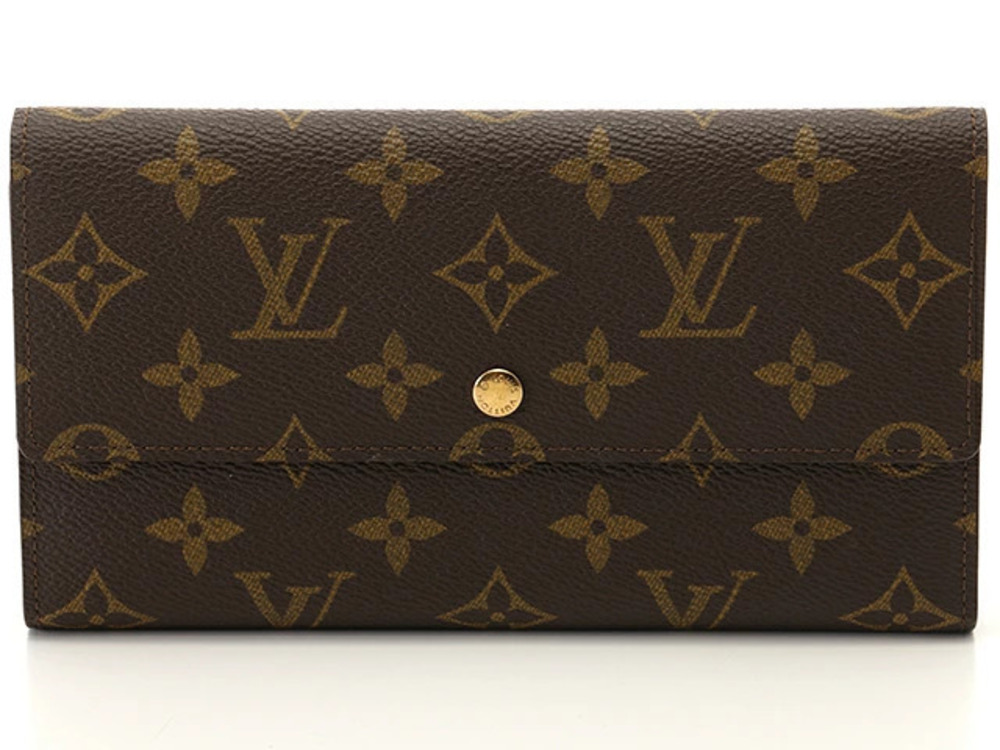 LOUIS VUITTON Portefeuille International Monogram Tri fold Long Wallet